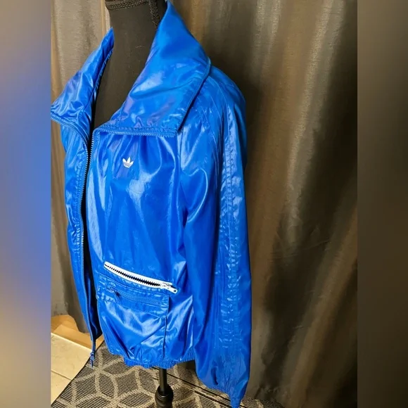 Authentic ADIDAS blue varsity jacket - Picture 4 of 7